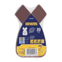 Irwin Schuurvel Voor Bosch Primo En B+D Mouse Zelfklevend K80/K120/K180/K240, 20 Stuks -Irwin 123 265