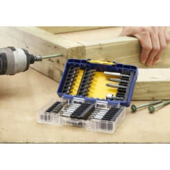 Irwin Schroefbitset Mixed 40-delig. Inclusief Schroefbithouder. In Tough Case. -Irwin 123 435