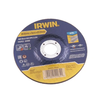 Irwin Doorslijpschijven Ø125 Mm. Dikte 3 Mm. Voor Metaal. 6 Stuks. 2 Irwin Doorslijpschijven Ø125 Mm. Dikte 3 Mm. Voor Metaal. 6 Stuks. - Afbeelding 2