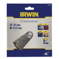 Irwin Diamantzaagblad Voor Haakse Slijper Ø125 Mm. Voor Steen. -Irwin 123 79
