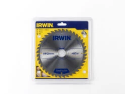 Irwin Cirkelzaagblad Ø190 Mm. Inclusief Reduceerringen Waardoor Geschikt Voor Asgat 16, 20 En 30 Mm, Vertanding 40T -Irwin 41 287