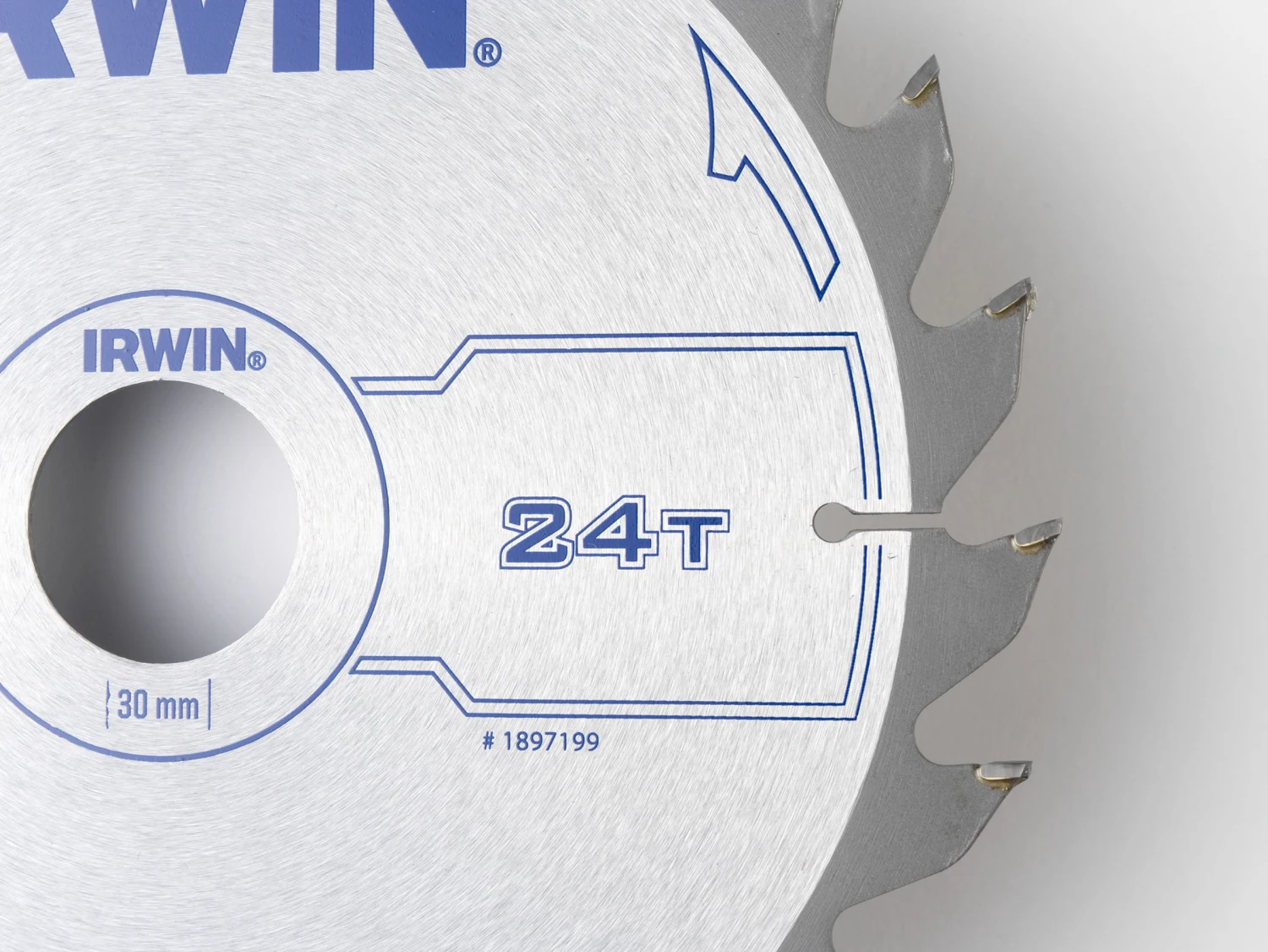 Irwin Cirkelzaagblad Ø190 Mm. Inclusief Reduceerringen Waardoor Geschikt Voor Asgat 16, 20 En 30 Mm, Vertanding 24T 2 Irwin Cirkelzaagblad Ø190 Mm. Inclusief Reduceerringen Waardoor Geschikt Voor Asgat 16, 20 En 30 Mm, Vertanding 24T - Afbeelding 2