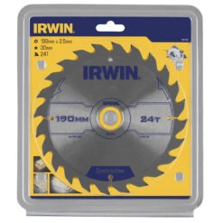 Irwin Cirkelzaagblad Ø190 Mm. Inclusief Reduceerringen Waardoor Geschikt Voor Asgat 16, 20 En 30 Mm, Vertanding 24T 5 Irwin Cirkelzaagblad Ø190 Mm. Inclusief Reduceerringen Waardoor Geschikt Voor Asgat 16, 20 En 30 Mm, Vertanding 24T -Irwin 41 32
