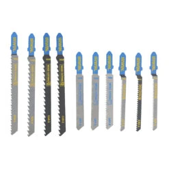 Irwin Decoupeerzaagbladenset Mixed Met T-aansluiting, Voor Hout En Metaal Met 3 Zaagbladen Voor Bochten, 10-delig